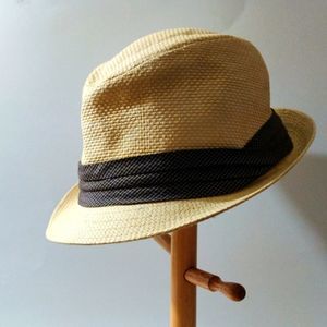 Free Authority Industry Straw‎ Like Material Ribboned Hat